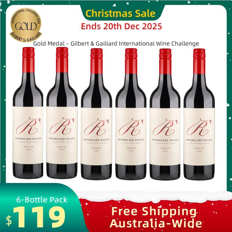 Riverscape South Australia Langhorne Creek Shiraz 6-Pack (Free AU Shipping)